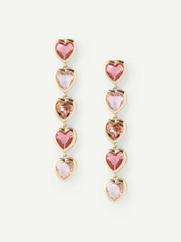 Kiss Kiss Heart Drop Earrings