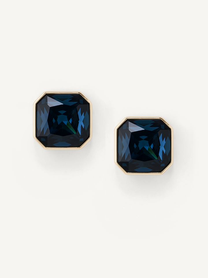 Olive & Piper Maren Vintage Statement Studs - Blue