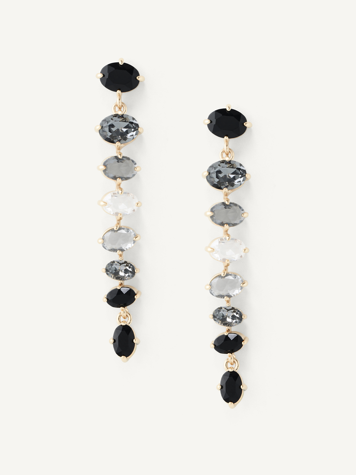 Olive & Piper Celestine Black Drop Earrings