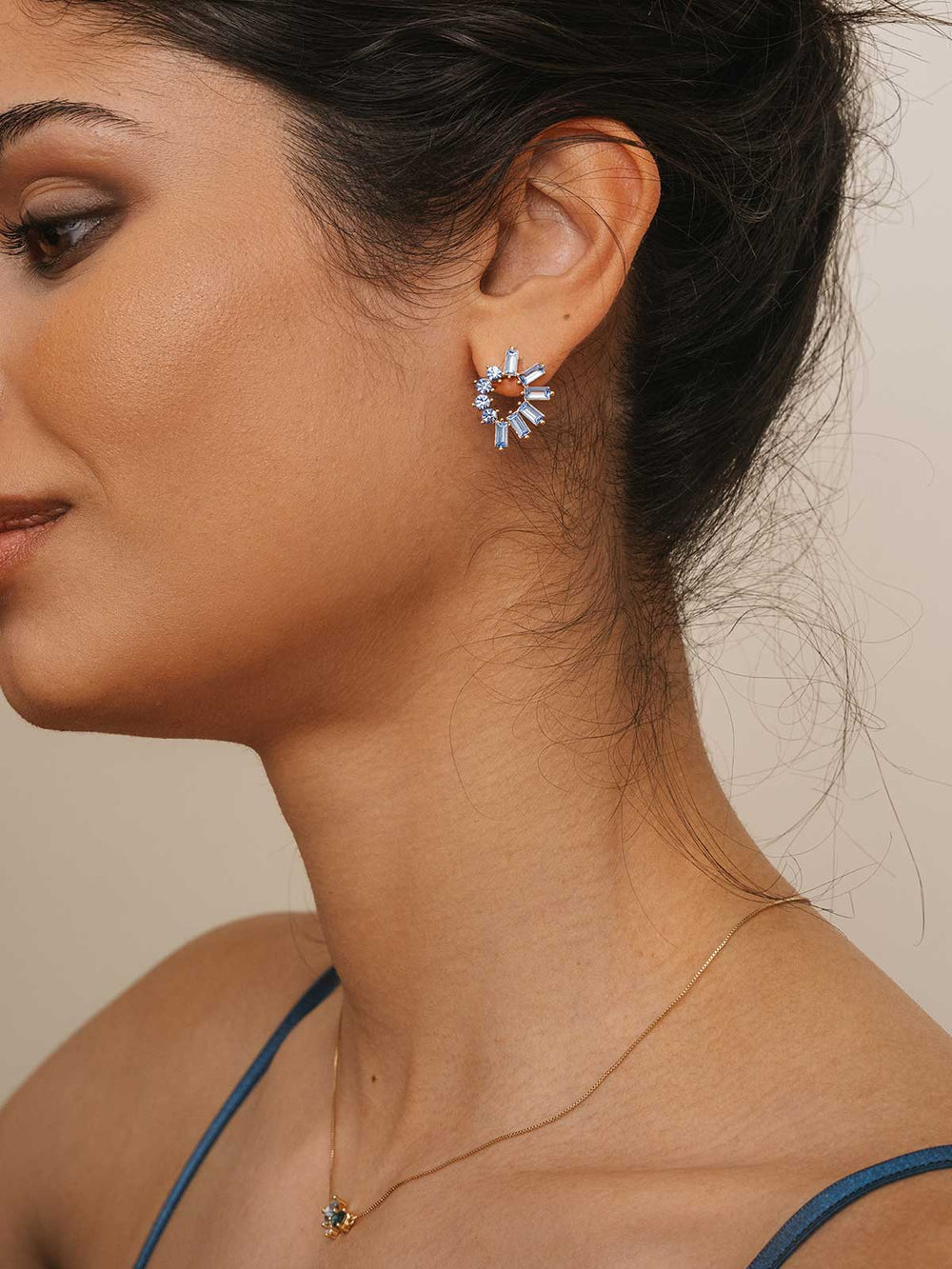 Olive & Piper Aislyn Studs in Blue
