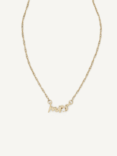 Olive & Piper Mrs Bridal Pendant