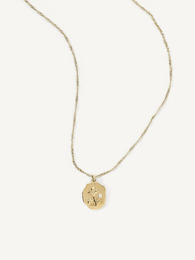 Olive & Piper September Morning Glory Birthday Flower Pendant Necklace