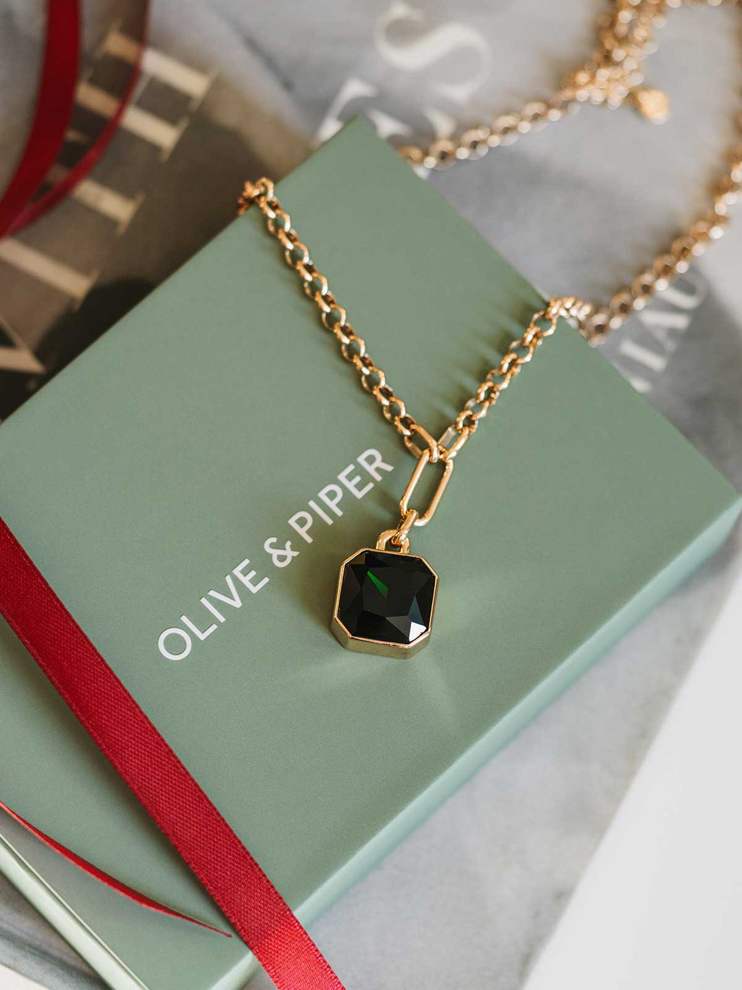 Olive & Piper Dione Statement Pendant Necklace