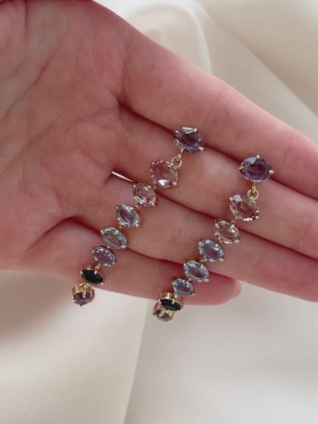 Olive & Piper Celestine Multicolored Drop Earrings