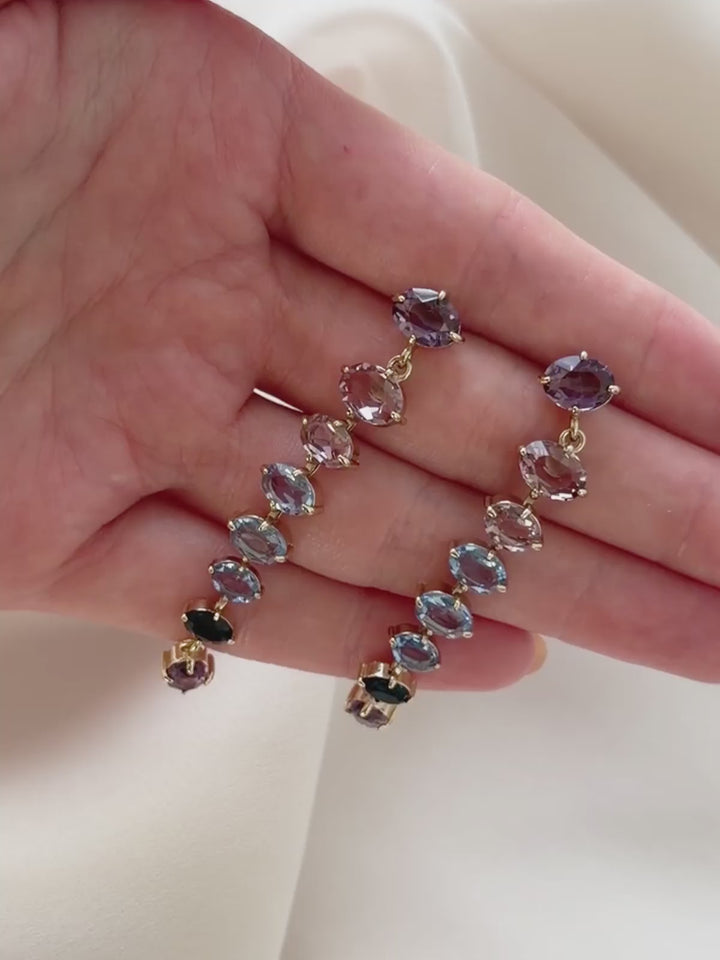 Olive & Piper Celestine Multicolored Drop Earrings