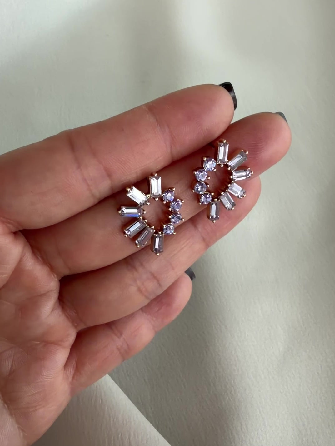 Olive & Piper Aislyn Studs in Purple