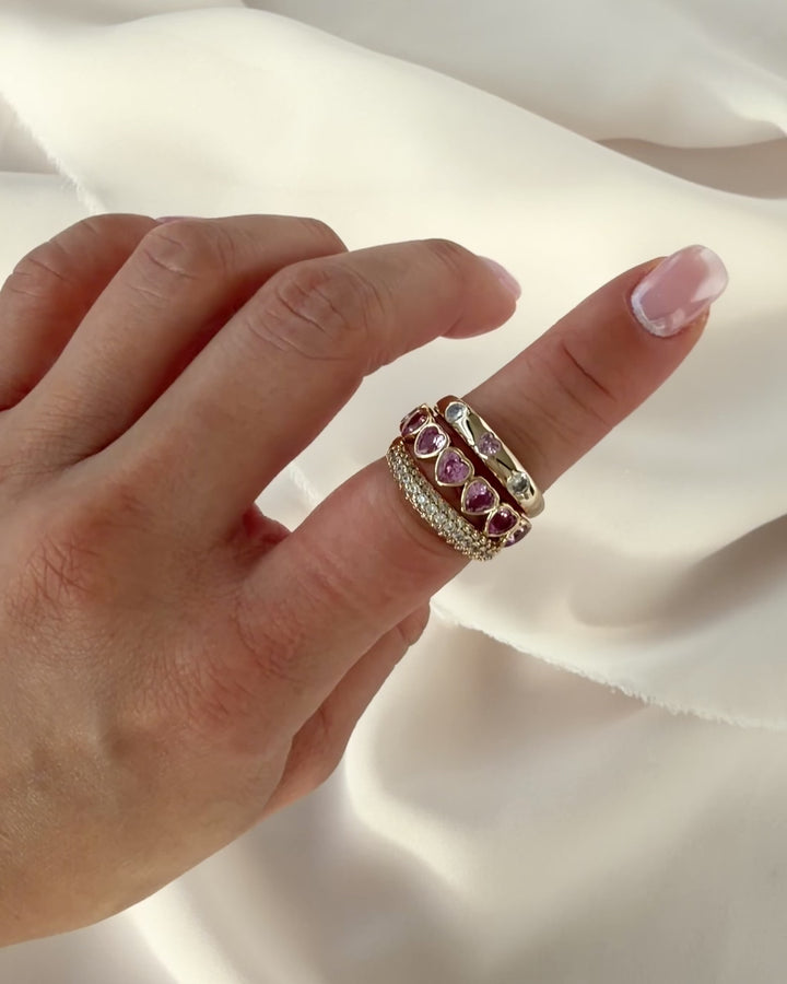 Olive & Piper Sweetheart Rings (Set of 3)