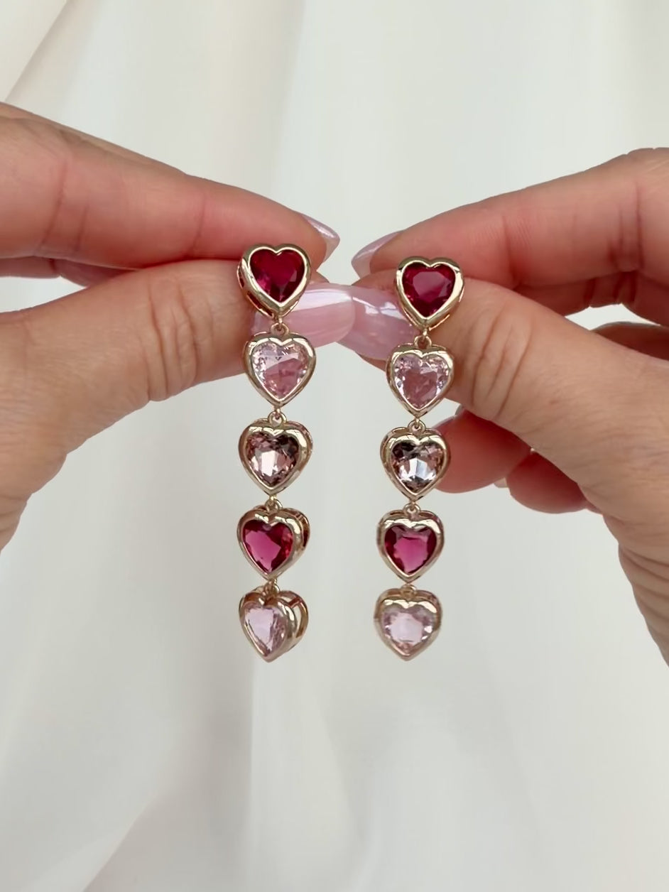 Kiss Kiss Heart Statement Earrings