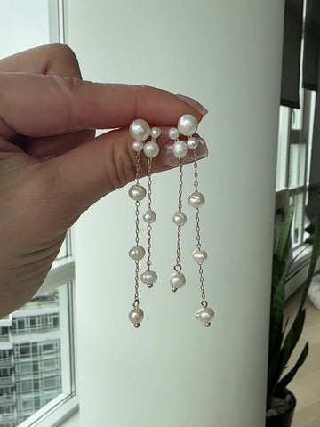 Felicity Cascading Pearl Drops – Olive & Piper