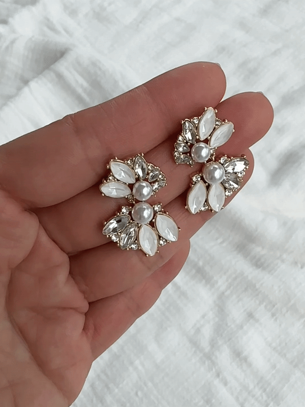 Olive & Piper Delphine Fanned Stud Earrings