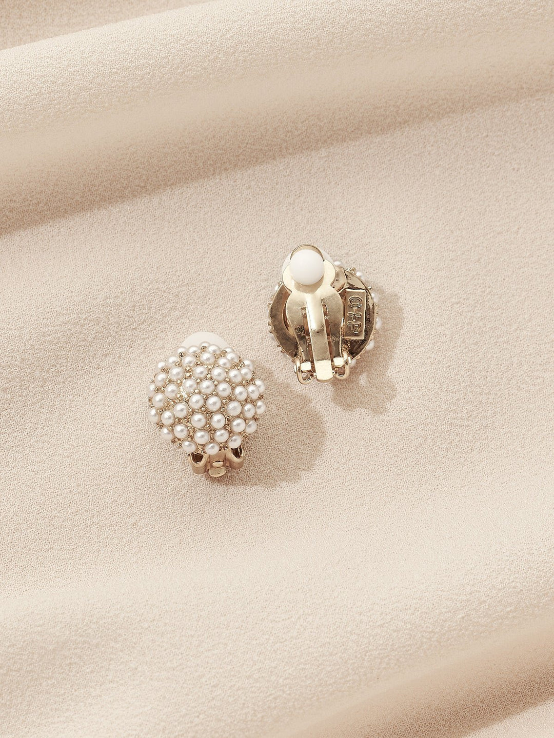 Pearl Pave Studs (Clip-Ons)