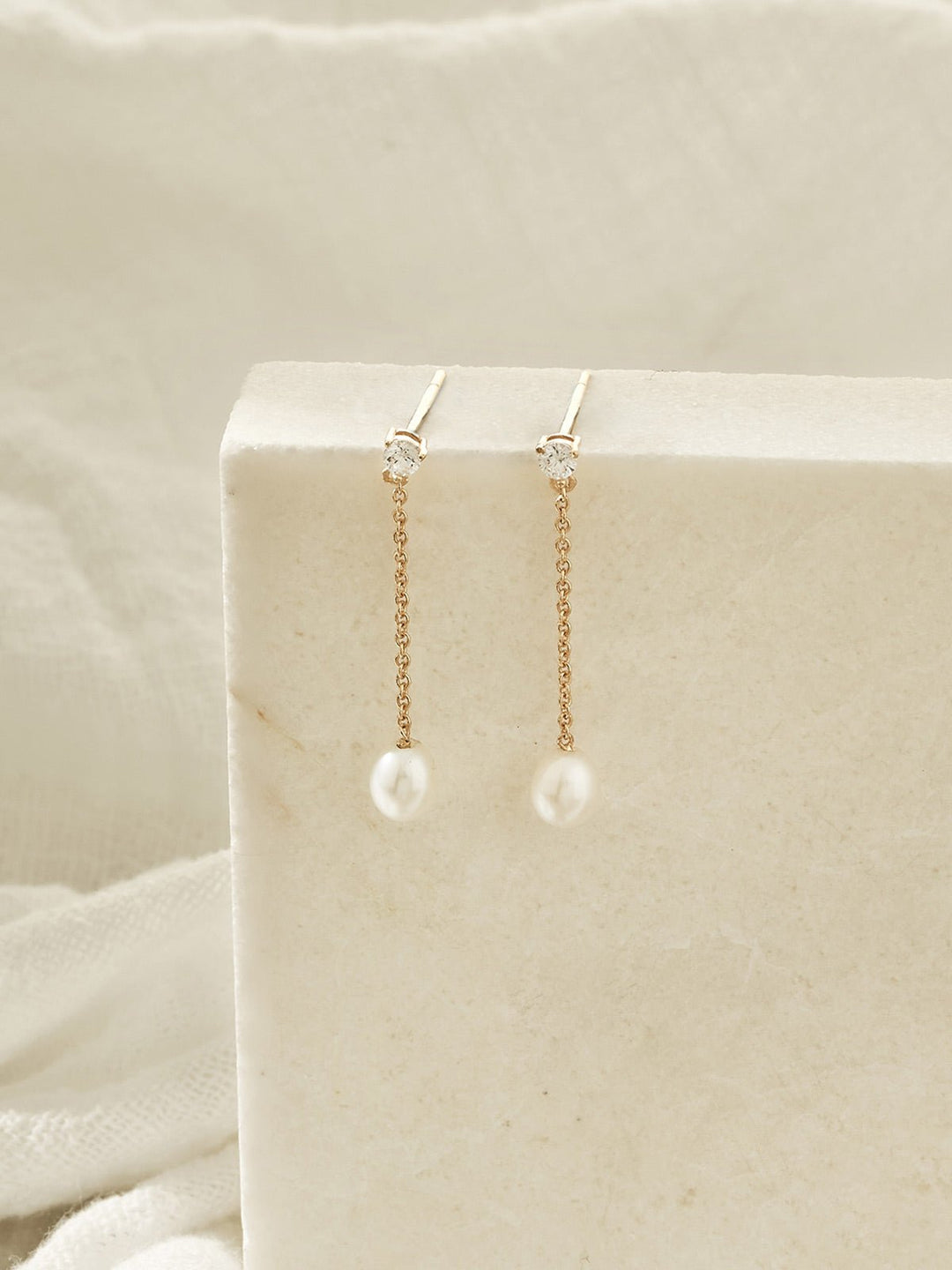 Ellis Freshwater Pearl Drop Earrings (Vermeil) – Olive & Piper