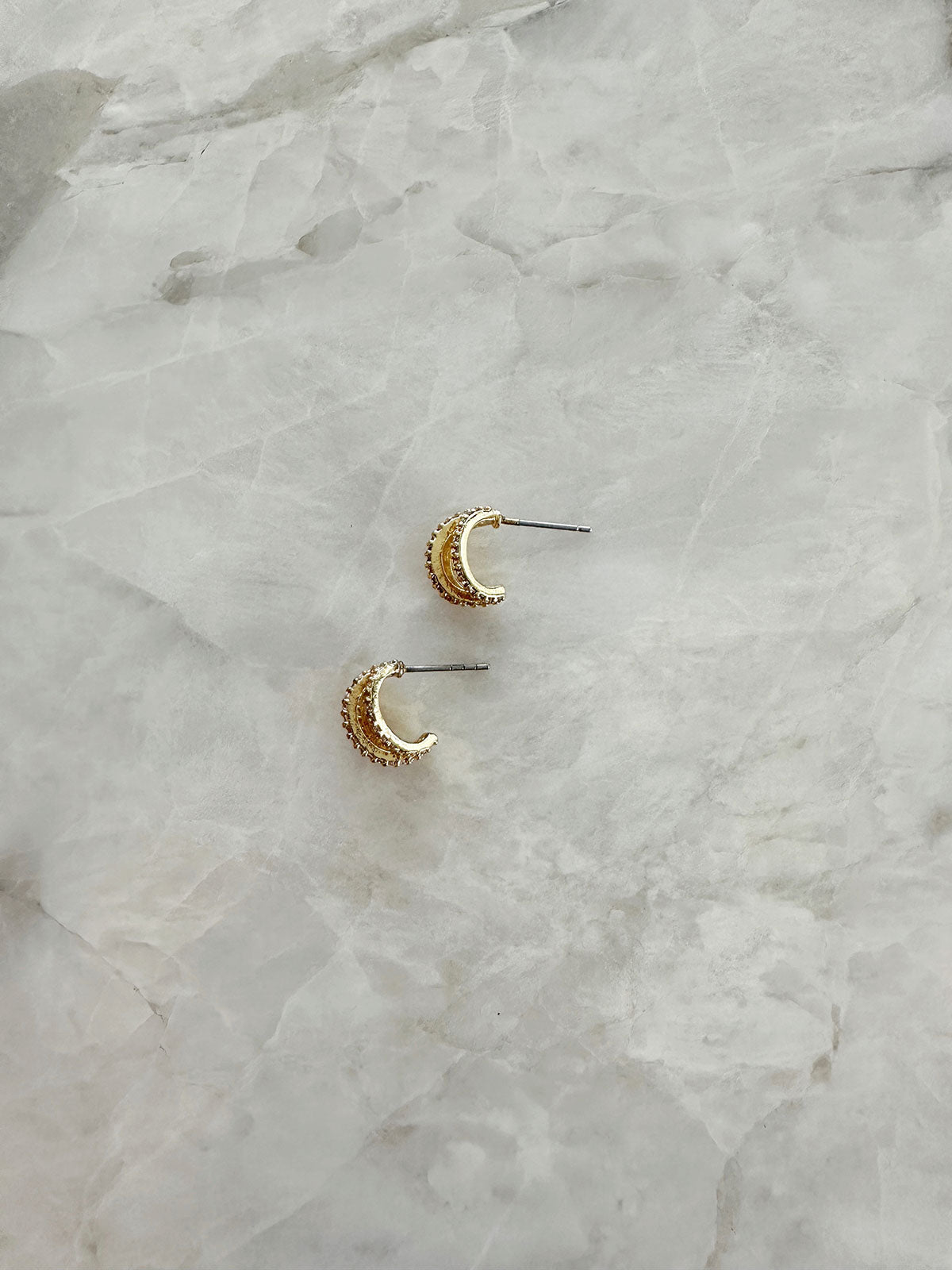 Harper huggie hoops Clearance