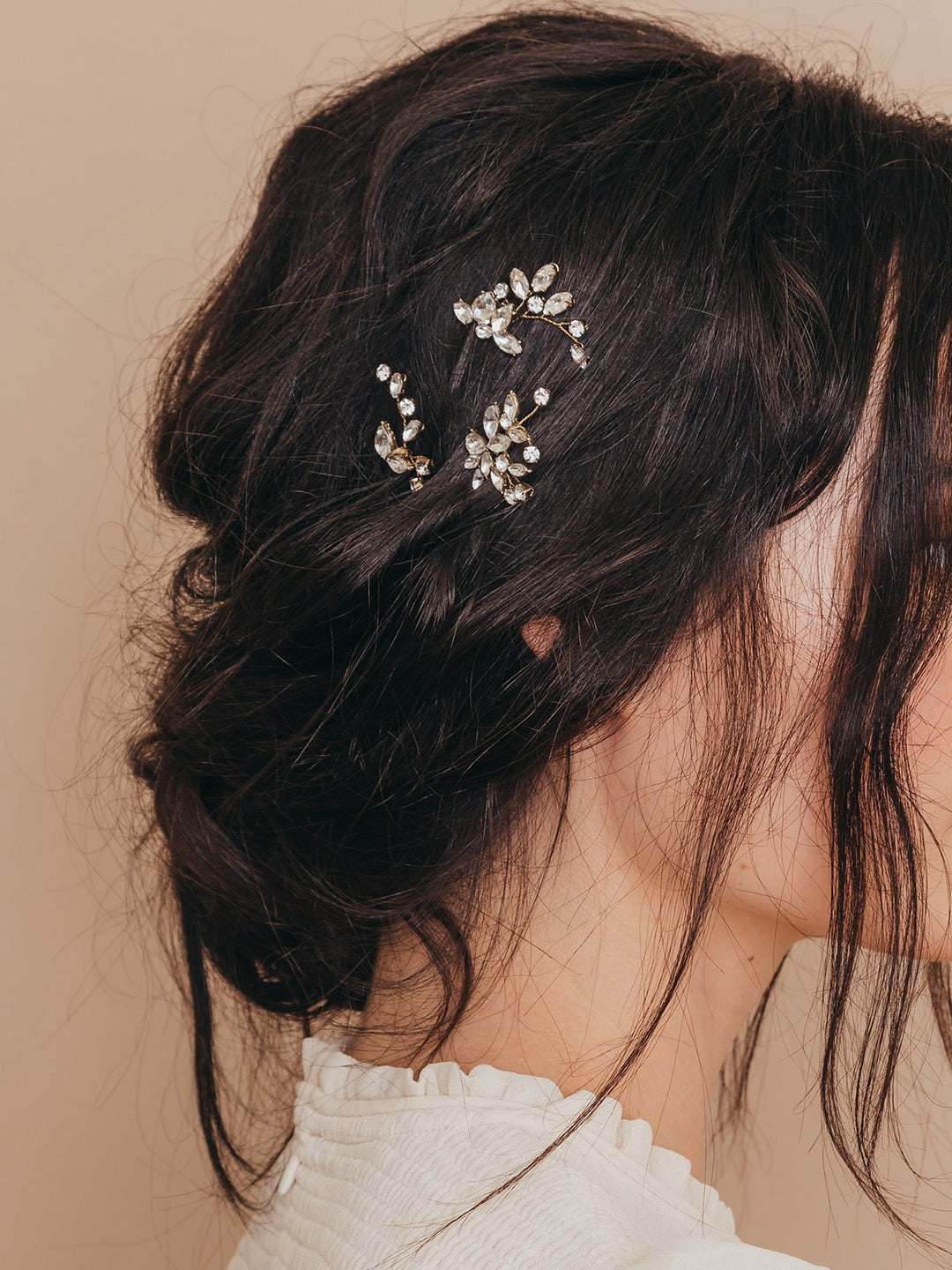 Quinn Crystal Hair Pin - Wedding and Bridal Hair Accessories