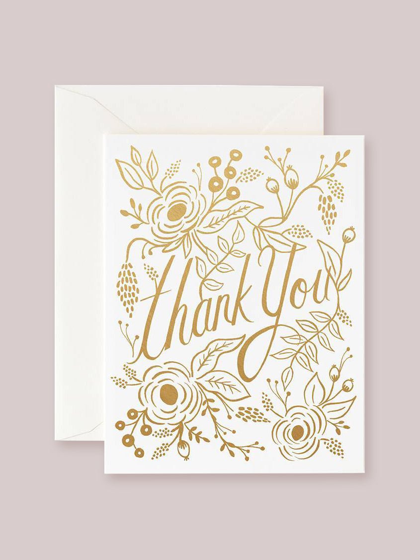 Rifle Paper Co. Golden Thank You Card