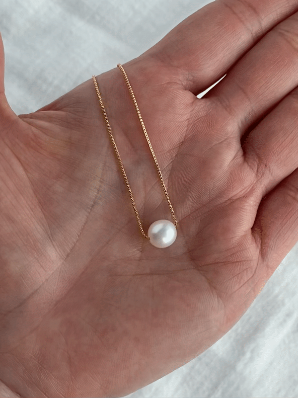 AAA Cultured Baroque Pearl Pendant Necklace in 14K Gold Over Sterling –  Huge Tomato